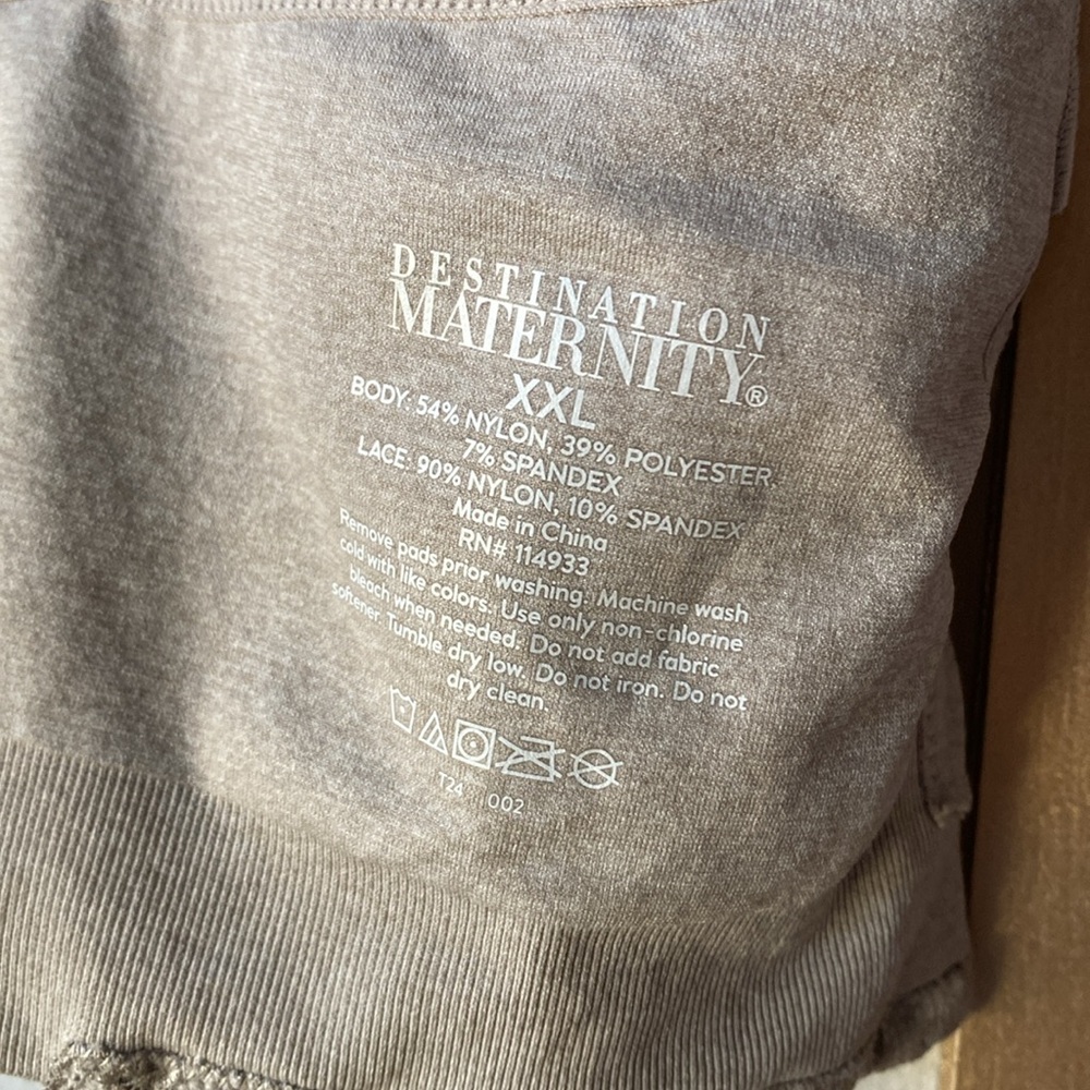 Destination Maternity seamless Bralette, size XXL - Picture 5 of 10